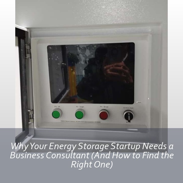 Why Your Energy Storage Startup Needs a Business Consultant (And How to Find the Right One)